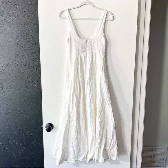 DISSH Milahn Midi Dress Linen White Size US 4 - Picture 6 of 10